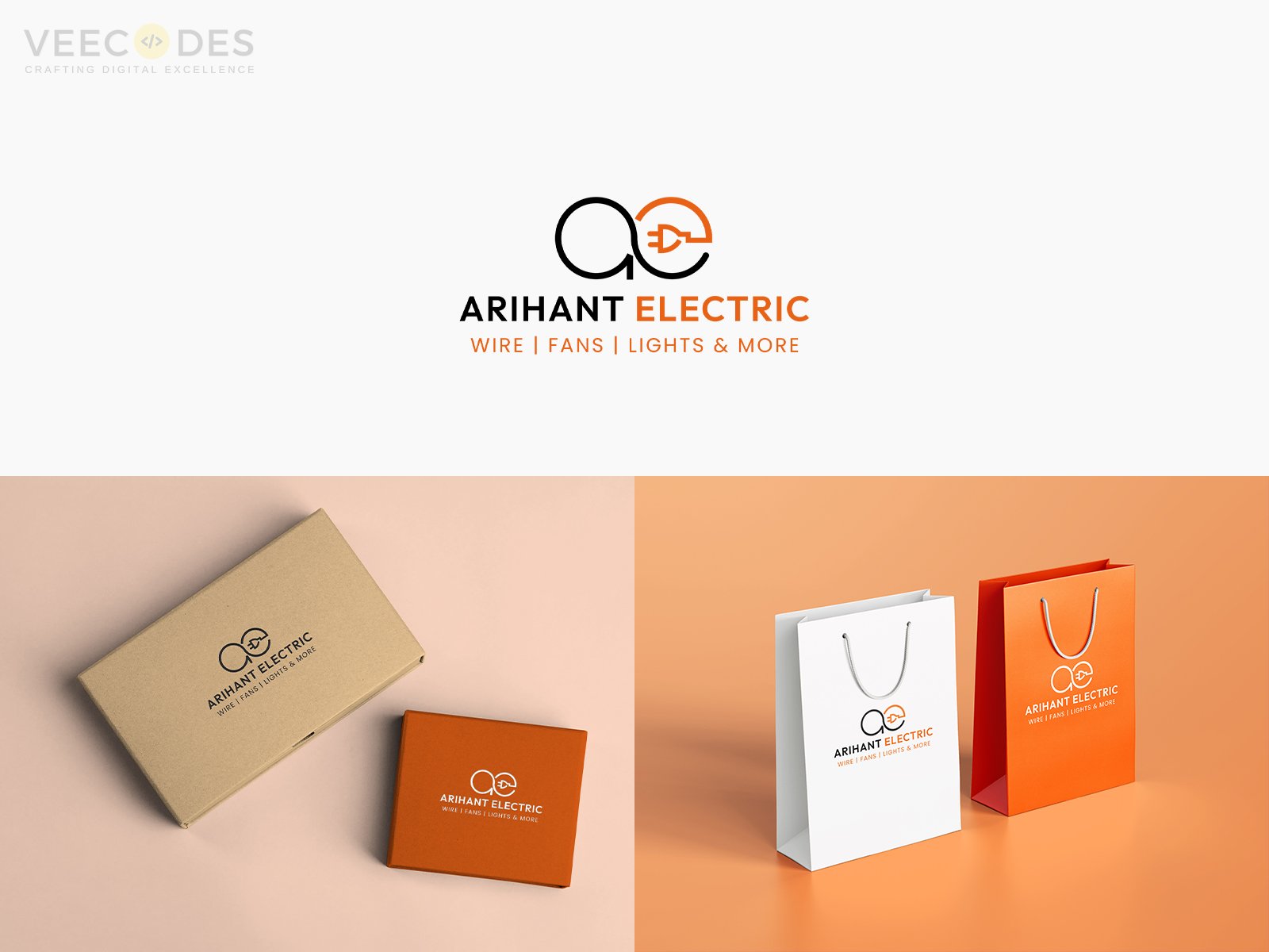 Veecodes Logo Design Arihant Electric