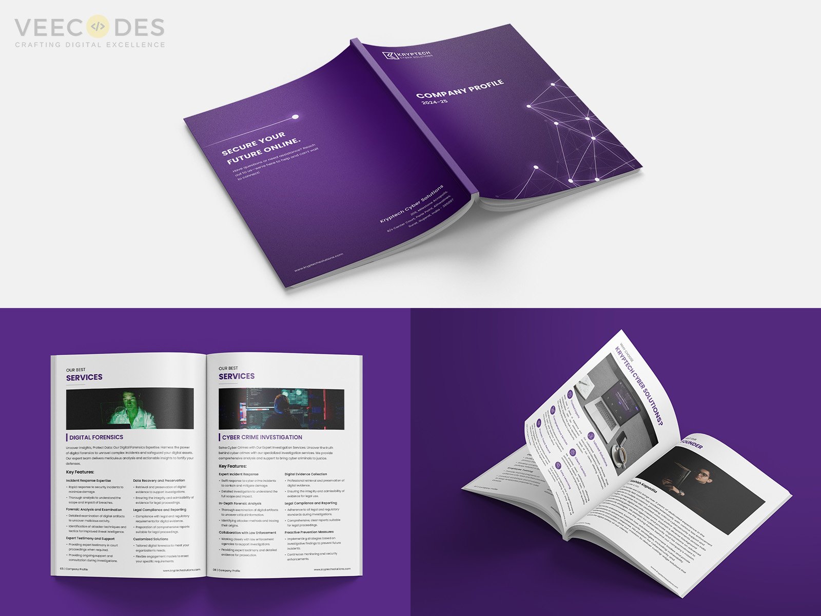 Veecodes Brochure Design Kryptech Cyber Solutions