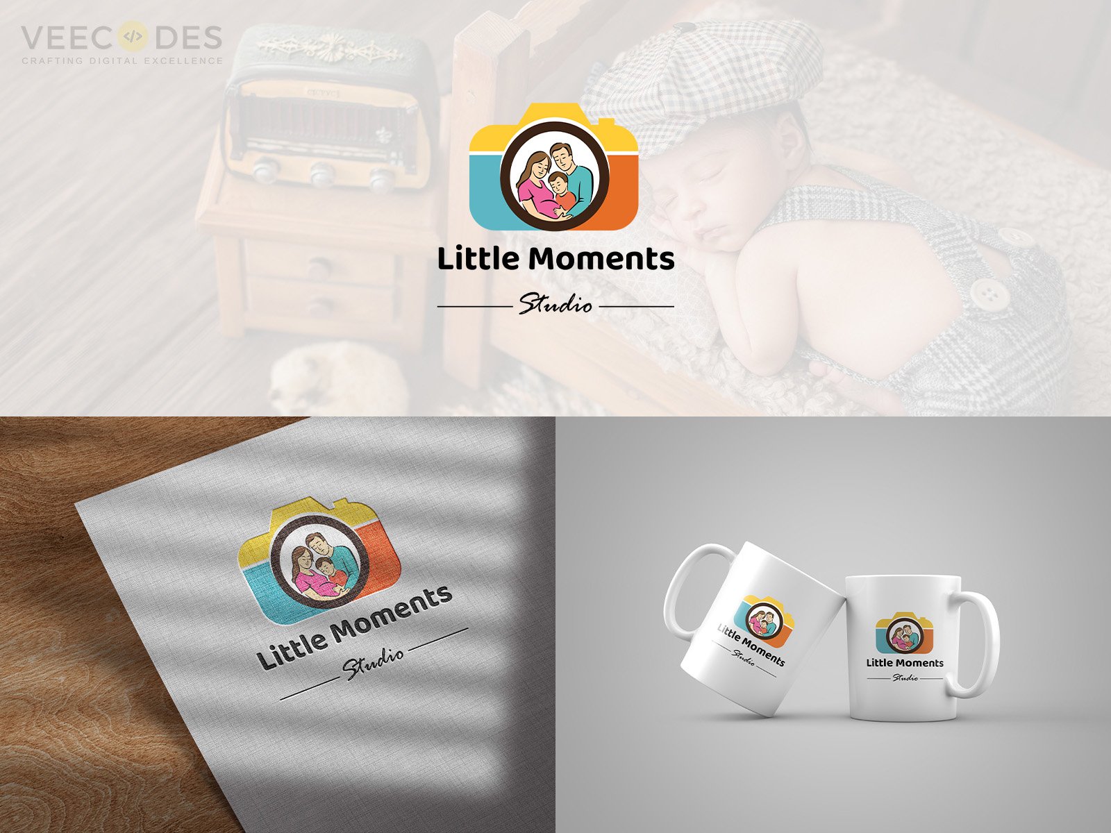Veecodes Logo Design Little Moments Studio