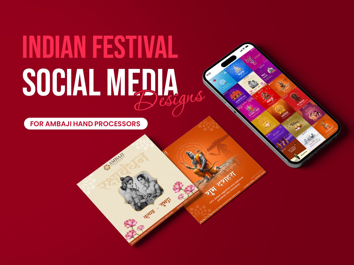 Veecodes Social Media Design Ambaji Hand Processors