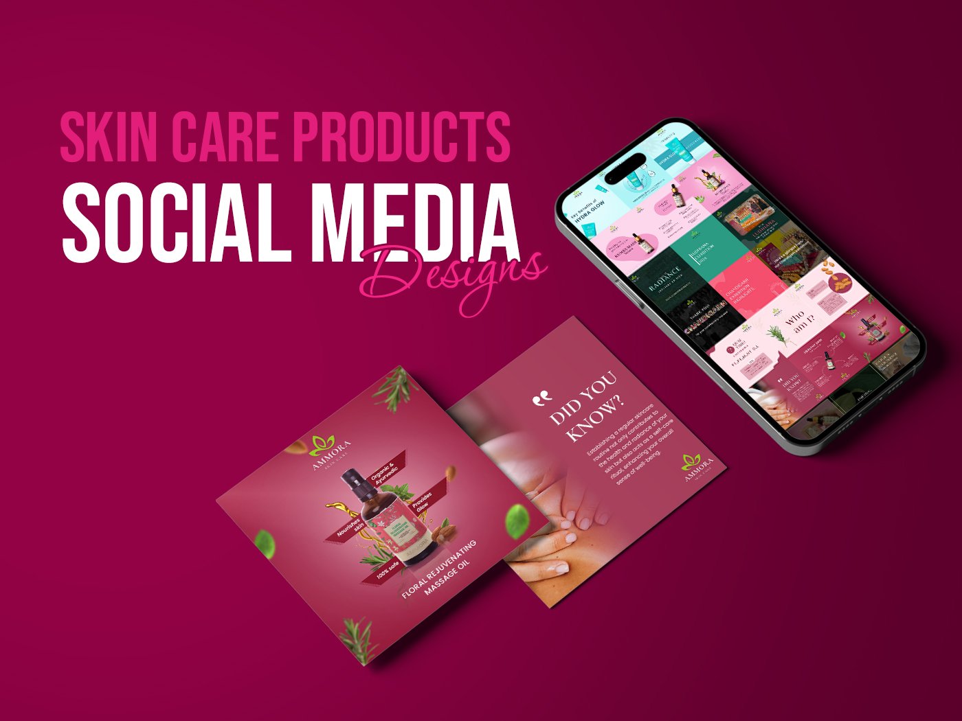 Veecodes Social Media Design Ammora Skincare